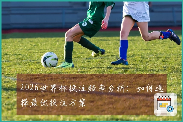 2026世界杯投注赔率分析：如何选择最优投注方案